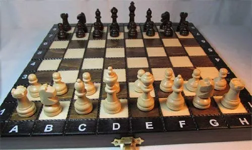 Chessebook Gioco Scacchi di Legno più Backgammon e Dama 27x27 cm