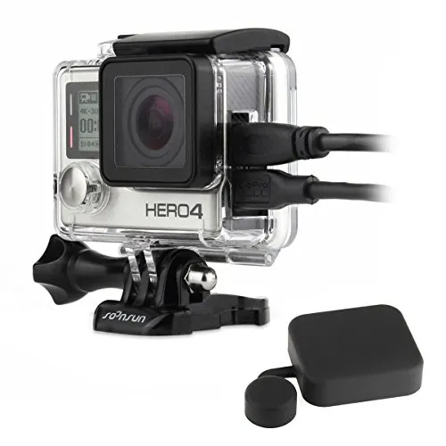 Soonsun scheletro alloggiamento protettivo con LCD touch Backdoor per GoPro Hero 3 3 + 4 Action Camera