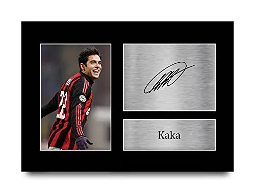 HWC Trading A4 Kaka A C Milan Regali Stampati Autografo Firmato Foto Per Gli Appassionati Di Calcio E Sostenitori