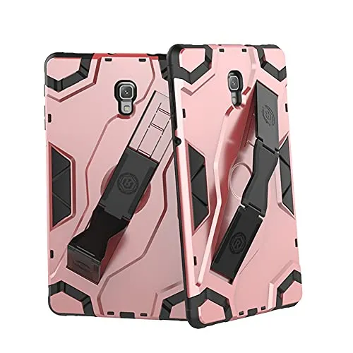 ZHIWEI Tablet PC Bag Custodia per Tablet per Samsung Galaxy Tab-T595, TPU + PC Cover Protettivo Multifunzione Antiurto con Manico Pieghevole Kackstand (Color : Pink)