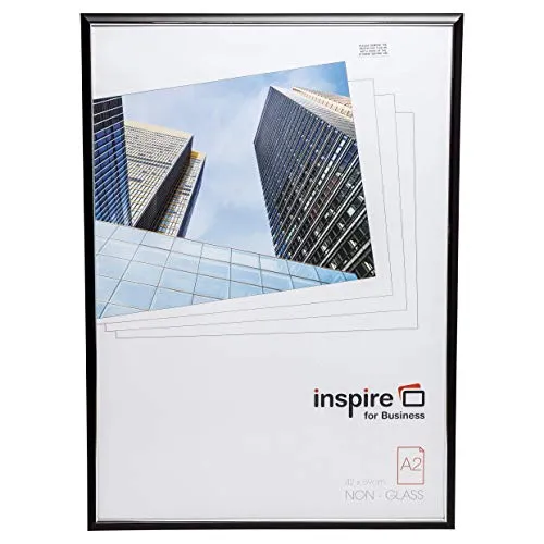 Hampton Frames EASYLOADER Poster Certificato Foto Cornice Plexi Nero A2 (42x59cm) EAS4259BKP