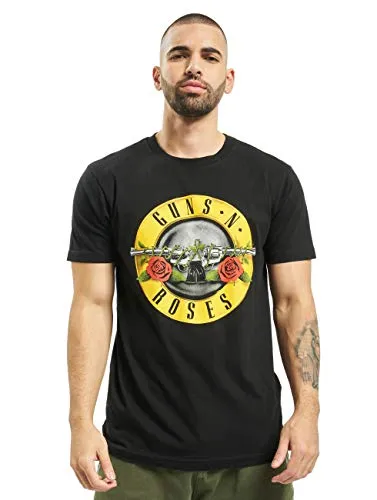 MERCHCODE Guns n' Roses Logo Tee, T-Shirt Men's, Black, XL