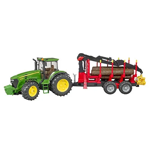 John Deere 7930 Tractor with Forestry Trailer and 4 Logs