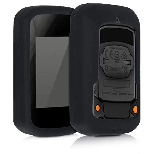 kwmobile Custodia compatibile con Bryton Rider 15 - Cover protettiva navigatore bici - Porta navigatore dispositivo GPS in silicone - nero