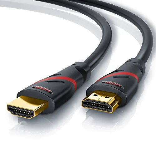 CSL - 7,5m Cavo HDMI 4k 60Hz HDR - HDMI 2.0 a b - 4K 3D UHD 1080p 3D HFR Ethernet - Full HD 1080p Arc e CEC - schermatura Tripla e schermatura connettore e Contatto