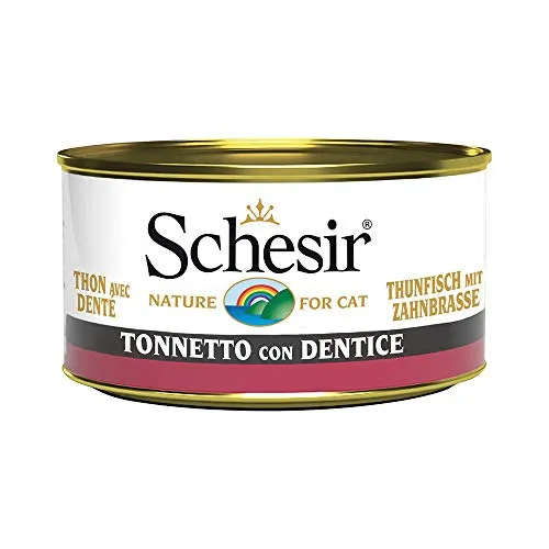 Schesir Cat in Gelatina Adult 85 gr Tonnetto con Dentice