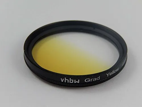 vhbw Filtro universale a gradiente di colore 52mm giallo per Fuji/Fujifilm XF 18 mm F2 R