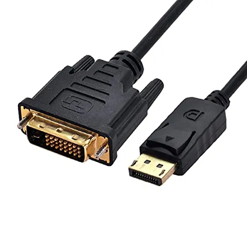 Cablecc DisplayPort DP maschio sorgente a DVI maschio singolo collegamento video 1080p 60hz cavo 6ft 1.8m per DVI monitor