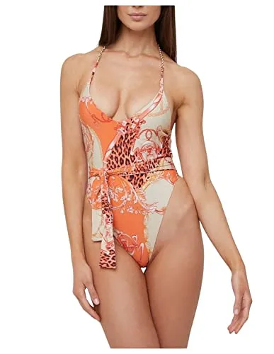 Guess One Piece E2GJ17 MC04Q M Multicolore P30R Belts And Leo Orange