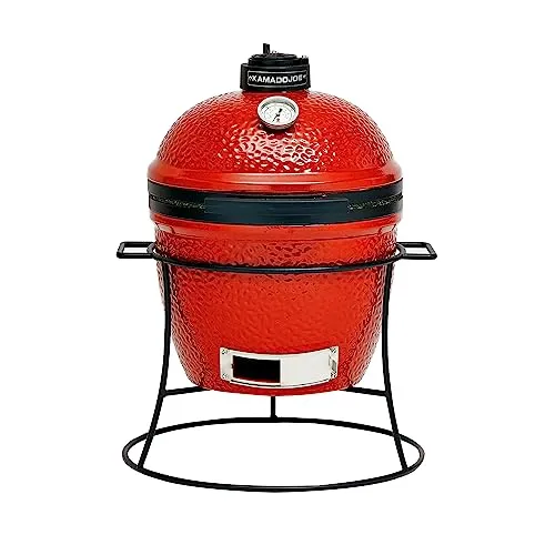 Kamado Joe® Joe Jr.® Ceramica Barbecue Carbone Griglia in Rosso fiammeggiante