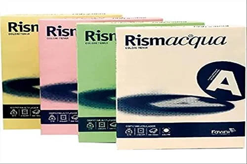 Favini A67P104 Cartoncino Colorato Rismacqua, verde chiaro 09, 125 Pezzi