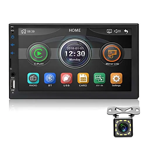 MiCarBa Autoradio 2 DIN 7 inch HD supporto stereo per auto Android mirrorlink con telecamera di retromarcia (CL7049D)