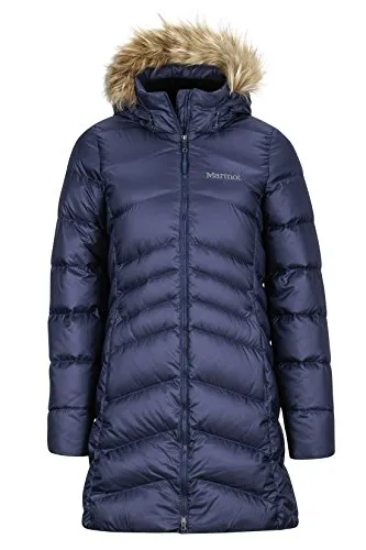 Marmot Wm's Montreal Coat Insulated Hooded Winter Coat Donna, Midnight Navy, S