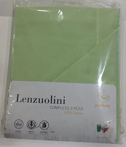 Italbaby 020.1010-10 Set 3 Lenzuoline per Lettino