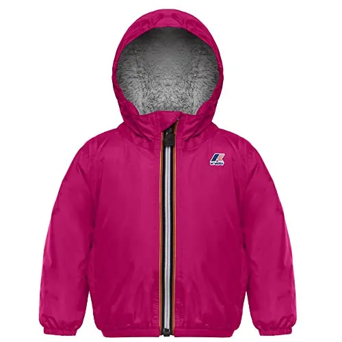 K-Way Le Vrai 3.0 Claudine Orsetto Cappotto, Rosa (Fuchsia Magenta Z11), 80 (Taglia Produttore:12M) Bimba