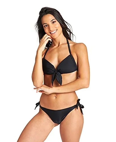 ARENA Solid Bikini a Fascia, Black-Black/Nero, 46