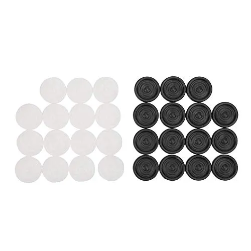 Garosa Backgammon da 22 mm in plastica Bianco Nero e pedine per pedine Pezzi di Ricambio per Il Gioco del Bordo Arricciato Backgammon da Viaggio