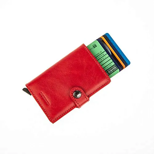 Secrid - Portamonete Miniwallet, misura 10,2 cm, (Rouge (Redred)), Taglia unica