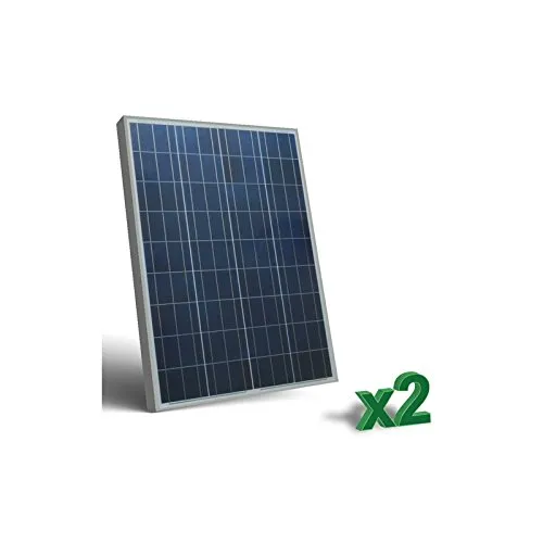 Peimar - Set 2 x Pannelli Solari Fotovoltaico 100W 12V tot. 200W Camper Barca Baita - SET2-100