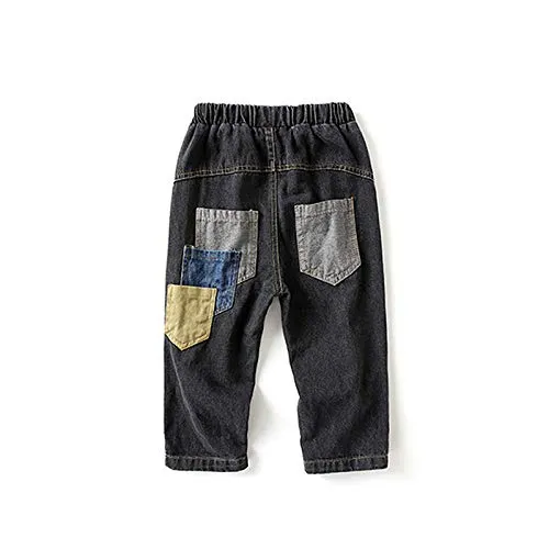 nobrand Jeans per Ragazzi Pantaloni Larghi Pantaloni per Bambini per Bambini Jeans alla Caviglia