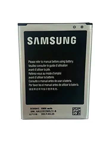 Batteria originale 1900mAh 3.8v Samsung B500AE per Samsung Galaxy S4 Mini in confezione non al dettaglio.