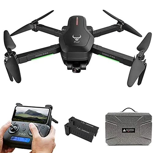 MXCYSJX ZLL Beast SG906 PRO 2 Drone con Fotocamera 4K per Adulti, Gimbal A 3 Assi, 5G WiFi GPS Drone FPV Brushless RC Quadcopter, 26 Minuti di Volo,Koffer,2 Batterie