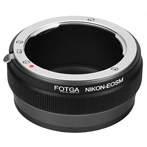 Fotga adattatore per Nikon F ai S obiettivo Canon EOS M M2 M3 M5 M10 M50 M100 EF-M mirrorless anello adattatore