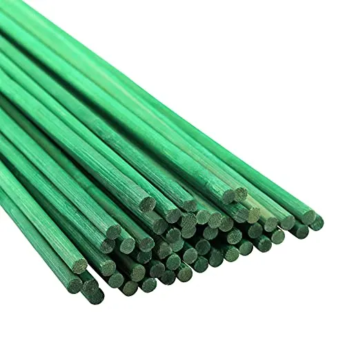 Kinglake, bastoncini di supporto per piante, 60 cm, colore: verde, 50 pezzi