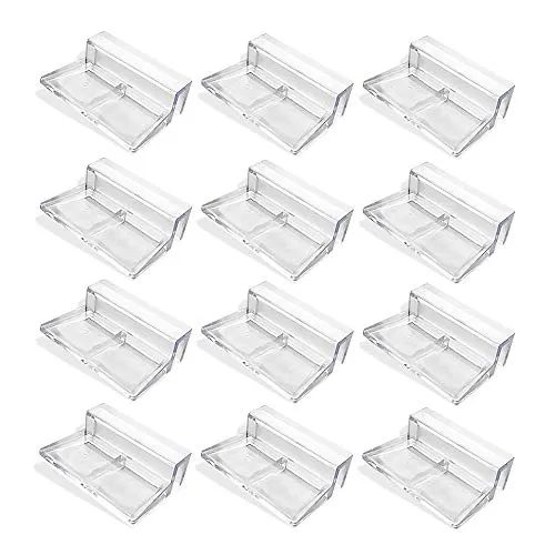 FYSL 12pcs Acquario Copertura in Vetro,Supporto di Sostegno della Clip della Copertura di Vetro del Carro Armato del Pesce Dell'acquario per Acquario Senza Copertura in Vetro