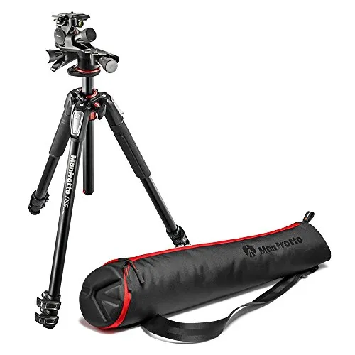 Manfrotto MT055XPRO3 Treppiedi Fotografico con Colonna Orientabile a 90 Gradi, Alluminio