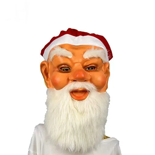 KGAYUC® Babbo Natale Maschere, Horror Halloween per Le Decorazioni del, Realizzato in Lattice di Alta qualità, Sembra Realistico Molto Spaventoso, Maschera Horror, Attraente