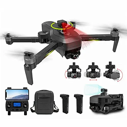 XIAOKEKE FPV Drone con Videocamera HD 4K Live Video E GPS Return Home, Gimbal A 3 Assi, Funzione di Prevenzione degli Ostacoli, Quadricottero RC per Principianti con Motore Brushless