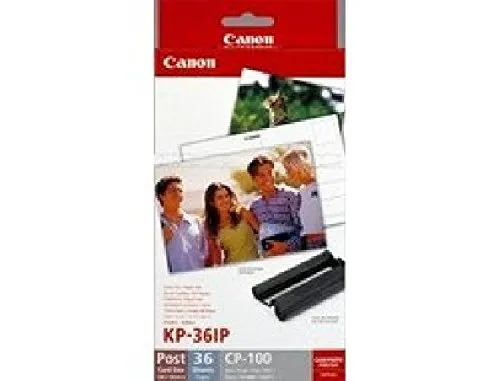 Canon KP-36IP - Cartuccia per stampante SELPHY CP330, CP520, CP530, CP750, CP760, CP770, CP780, CP790, CP800, CP820, CP900, CP910 KP36IP CANON PAP+TTR 10x15cm 7737A001 36sheets photo glossy