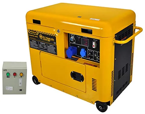 Generatore di Corrente Diesel 6 kw silenziato - Gruppo elettrogeno avviamento Elettrico - Sistema ATS