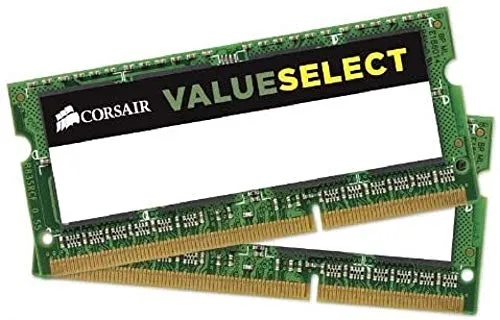 Corsair Value Select SODIMM 8GB (2x4GB) DDR3L 1600MHz C11 Memoria per Laptop/Notebook , Nero