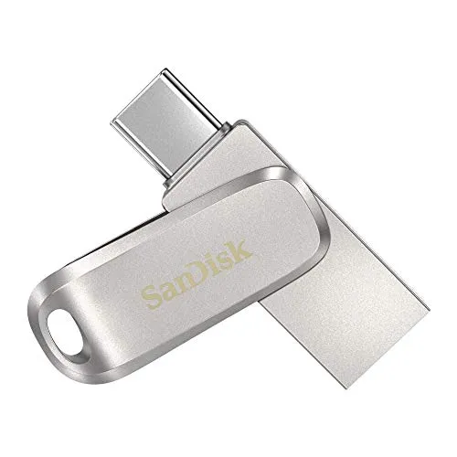 SanDisk Ultra Dual Luxe 32 GB Unità USB Type-C 150MB/s USB 3.1 Gen 1,Tradizionale,Argento,32GB
