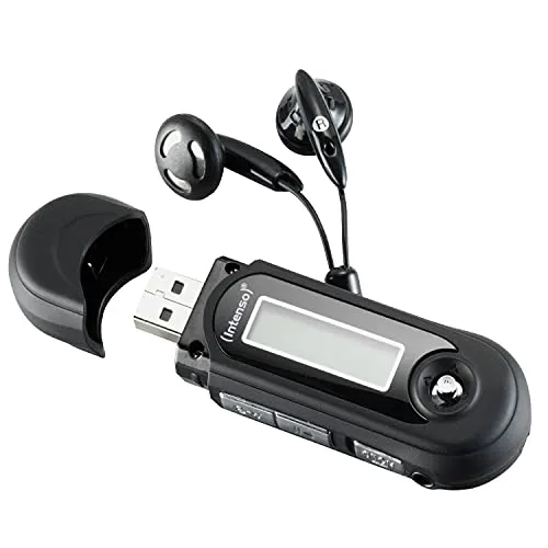 Intenso Lettore MP3 Music Walker da 8 GB (USB 2.0) nero. Formati MP3/6 modalità EQ/7 modalità di riproduzione