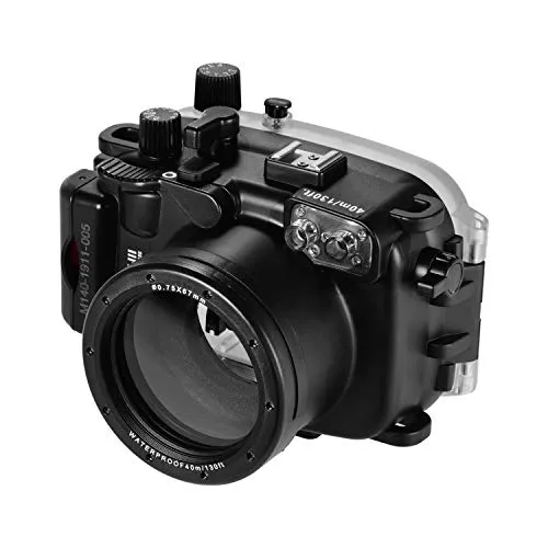 Leepesx Rane di mare Custodia subacquea subacquea Custodia protettiva per fotocamera impermeabile 40M / 130FT Profondità compatibile con Canon G7X Mark Ⅲ