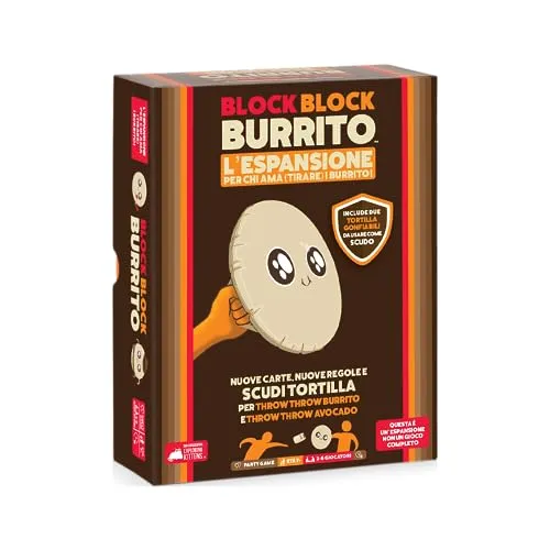 Asmodee - Block Block Burrito, Espansione per Gioco da Tavolo Throw Throw Burrito e Throw Throw Avocado, 2-6 Giocatori, 7+ Anni, Edizione in Italiano