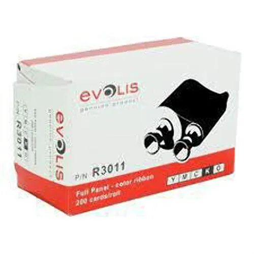 Evolis R3011 printer ribbon - printer ribbons (YMCKO, Tattoo 2)