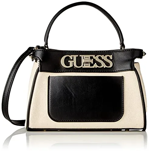 Guess, UPTOWN CHIC SML TRNLCK SATCHEL Donna, BLA, Taglia Unica