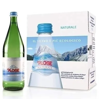 6 bottiglie Acqua minerale Naturale Fonte Plose 100 cl