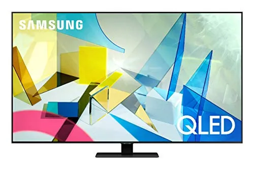 Samsung TV QE55Q80TATXZT Serie Q80T QLED Smart TV 55", con Alexa integrata, Ultra HD 4K, Wi-Fi, Silver, 2020