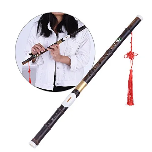 Ammoon g Key flauto traverso di bambù naturale nero bawu BA Wu pipe Detchable per principianti amanti della musica come regalo