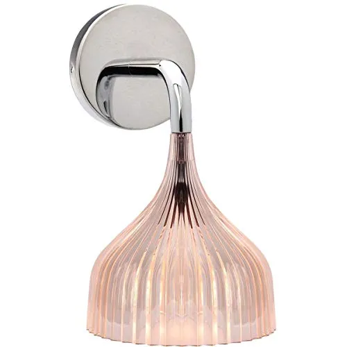 Kartell Lampada da Parete, Confezione da 1 Pezzo, Rosa, Acciaio, 13.5 x 14.5 cm