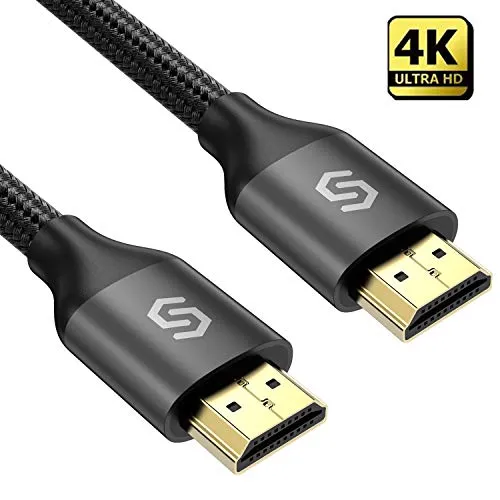 HDMI Cable Syncwire 9.8ft HDMI Cord - Ultra High Speed 18Gbps HDMI 2.0 Cable Support Fire TV, Apple TV, Ethernet, Audio Return, Video 4K UHD 2160p, HD 1080p, 3D, PlayStation PS3 PS4 PC - Black
