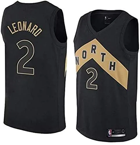 Kawhi Leonard Maglia Uomo - NBA Maglia da Giocatore Toronto Raptors #2 Swingman Jersey Abbigliamento da Basket T-Shirt Senza Maniche