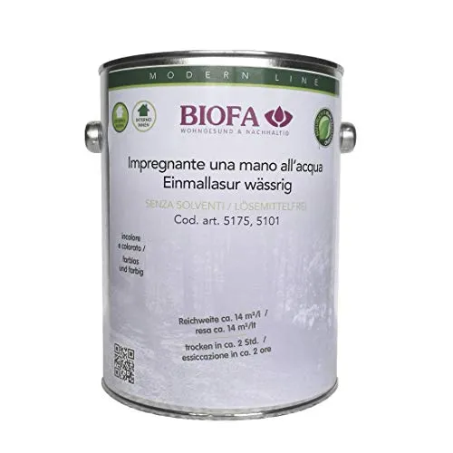 BIOFA 51 - 1079 ROVERE SCURO 2,5 l - Impregnante naturale una mano all'acqua