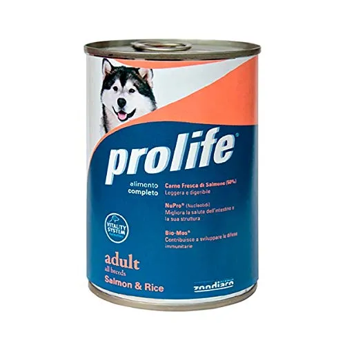 Prolife Adult Salmone e Riso umido per cani 400 gramm