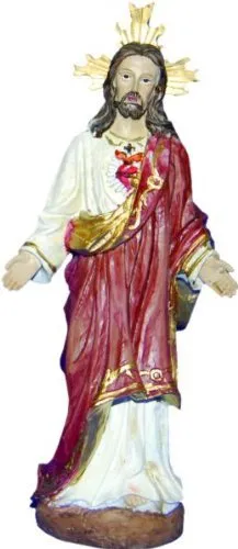 Herz-Jesus, Altezza 20cm, Handbemalen